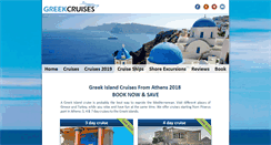 Desktop Screenshot of greek-cruises.com